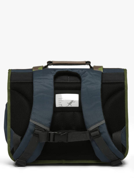 Cartable 2 Compartiments Cameleon Bleu vintage urban 27 vue secondaire 4