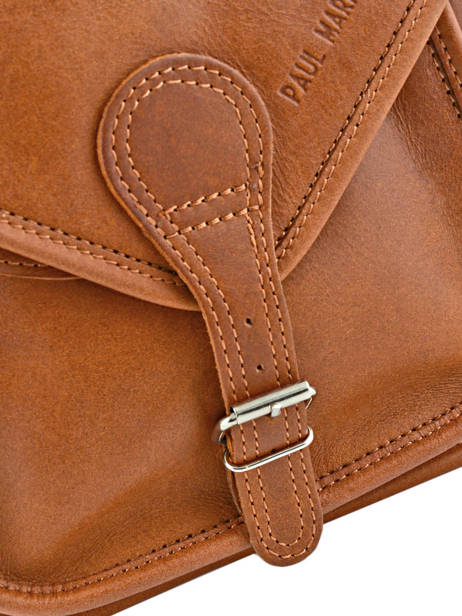 Sac Bandoulière Labesace Cuir Paul marius Marron vintage BESACE vue secondaire 2