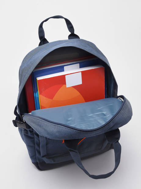 1 Compartment Backpack Caramel et cie Blue fier GA other view 3
